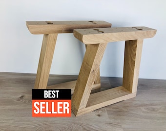 Bench oak legs, U-shaped