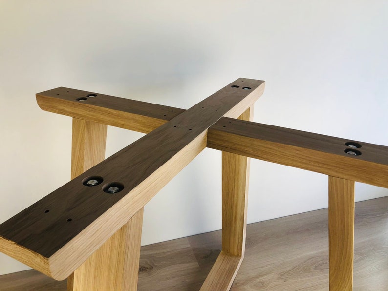 Solid Oak Wood Legs for a Round Table Etsy