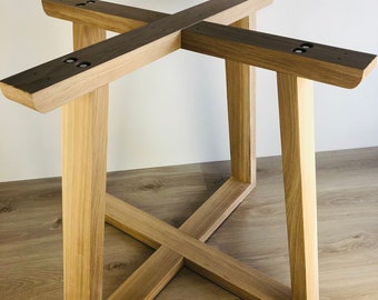 Solid oak wood legs for a round table, Heavy Duty Table Legs Oak, Table legs