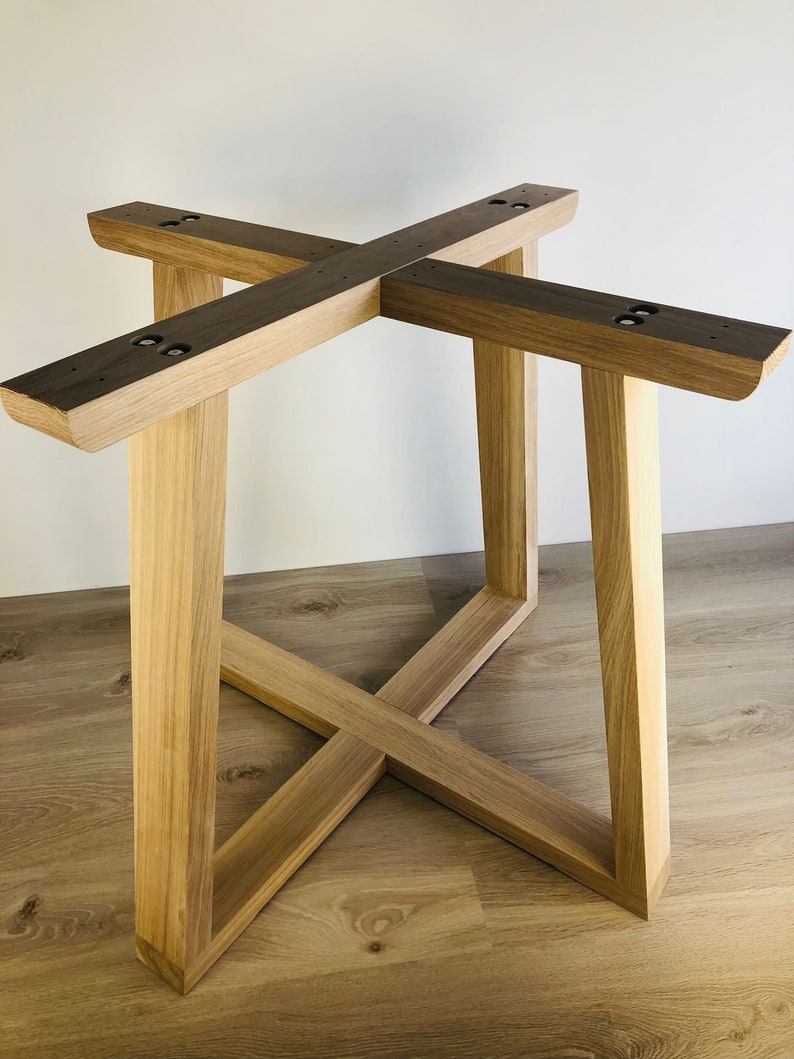 Solid Oak Wood Legs for a Round Table Etsy