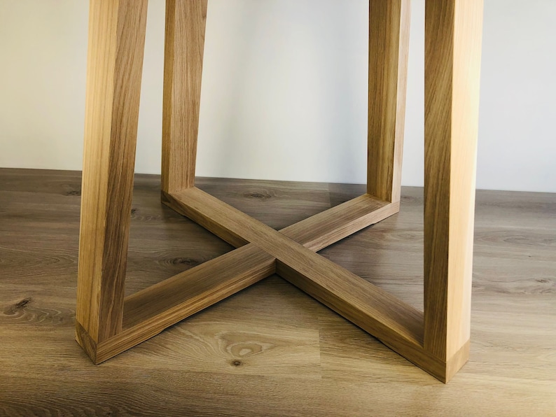 Solid Oak Wood Legs for a Round Table Etsy