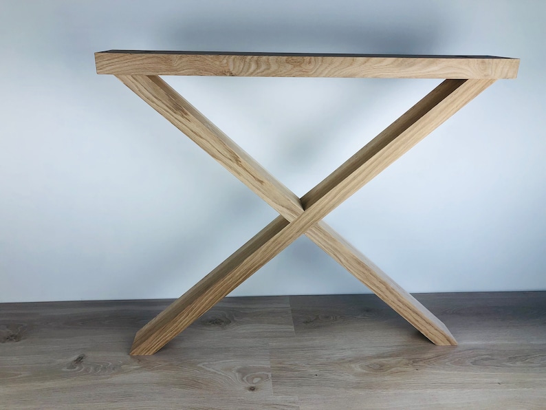 Oak Table Legs X Shaped Table Legs Etsy