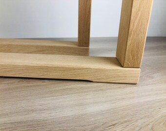 無垢　オーク材　テーブル脚 1cm単位でサイズオーダー可】オーク MOSAIQUE 無垢材 ダイニング