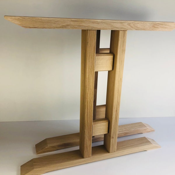 Oak table legs, T- Shaped oak table legs, three kinds of widths