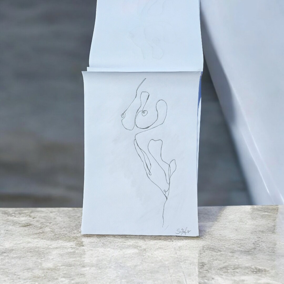 Drawing Pencil Sketch Nude Body Lines - Etsy