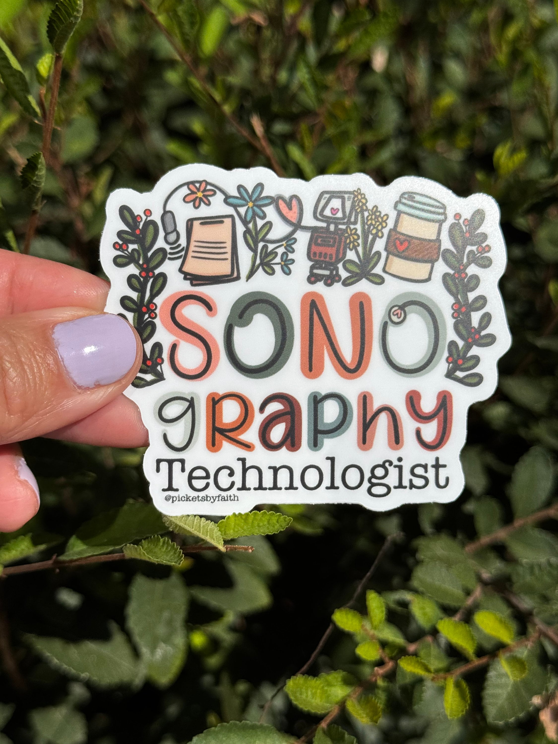 Cute Sonography Technologist Stickers