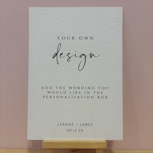 Custom Wedding Table Sign | Personalised and Printed