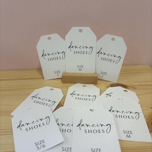 Wedding Flip Flop tags | Personalised and Printed image 4