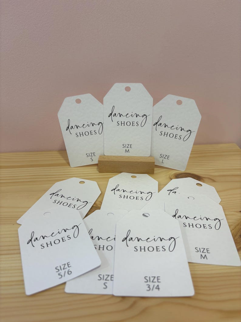 Wedding Flip Flop tags | Personalised and Printed image 4