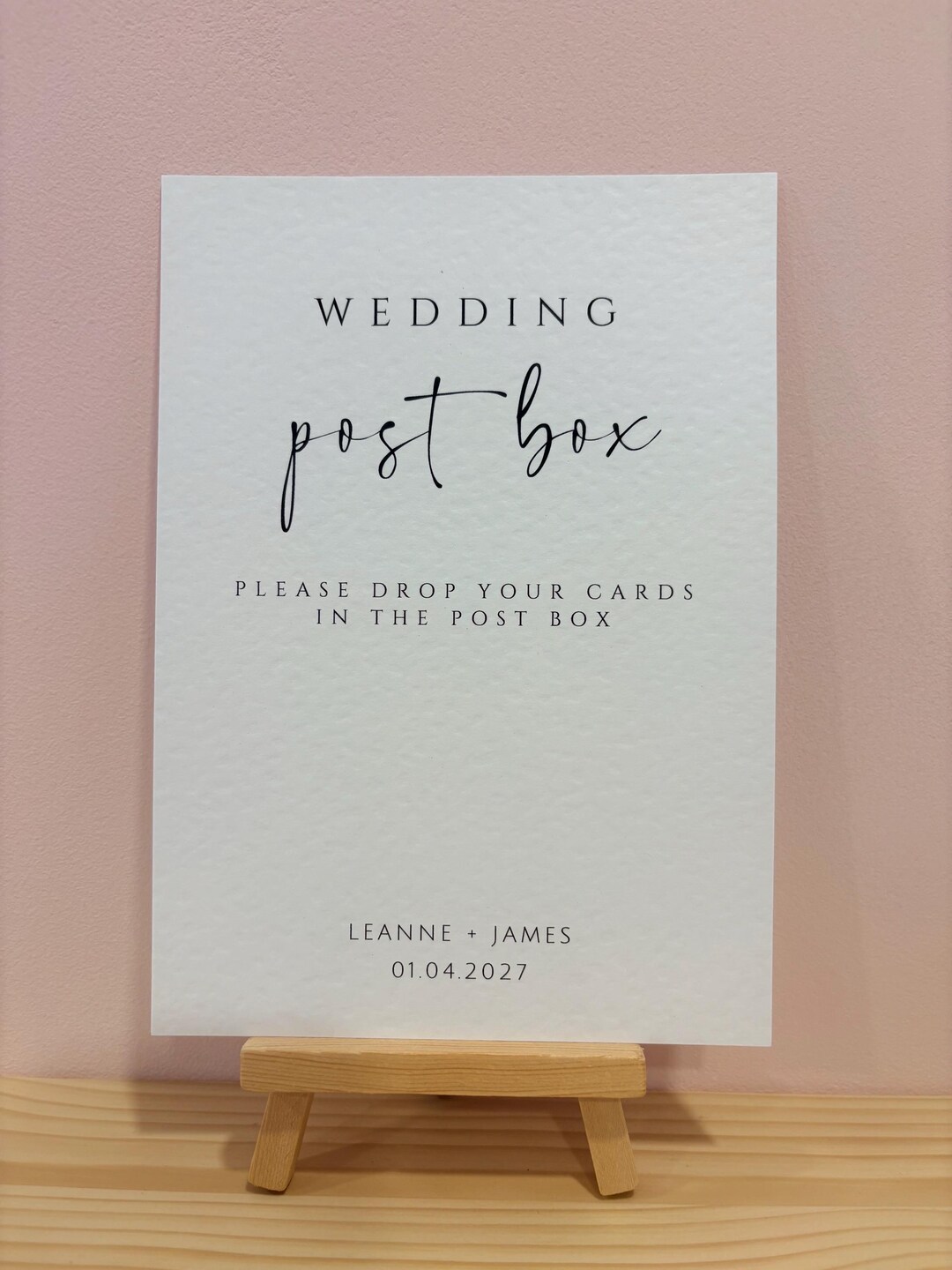 Post Box Signed Wedding Post Box Sign for Cards | Personalised and Printed - Etsy UK