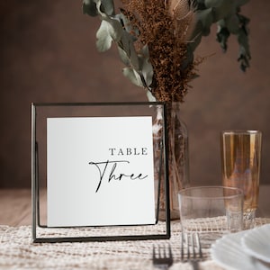 Wedding table numbers | LERBODA frame (Sienna Collection)