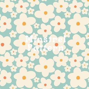 Spring Cute Daisy Seamless Pattern Files for Fabric Design Repeating Paper Fabric Printing Digital Paper