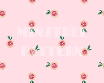 Pink Orange Summer Watercolor Seamless Pattern for Fabric Printing Sublimation, Fruit Sublimation File, Surface Design