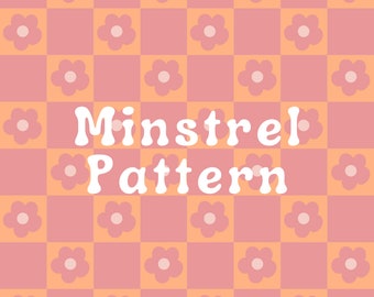 Floral Checkered Seamless Pattern Files for Checkerboard Fabric Printing Sublimation Custom Fabric Design