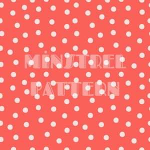 Polka Dots Seamless Pattern Files for Fabric Printing Sublimation, Pink Pretty Girl Custom Fabric Design File Digital Papers