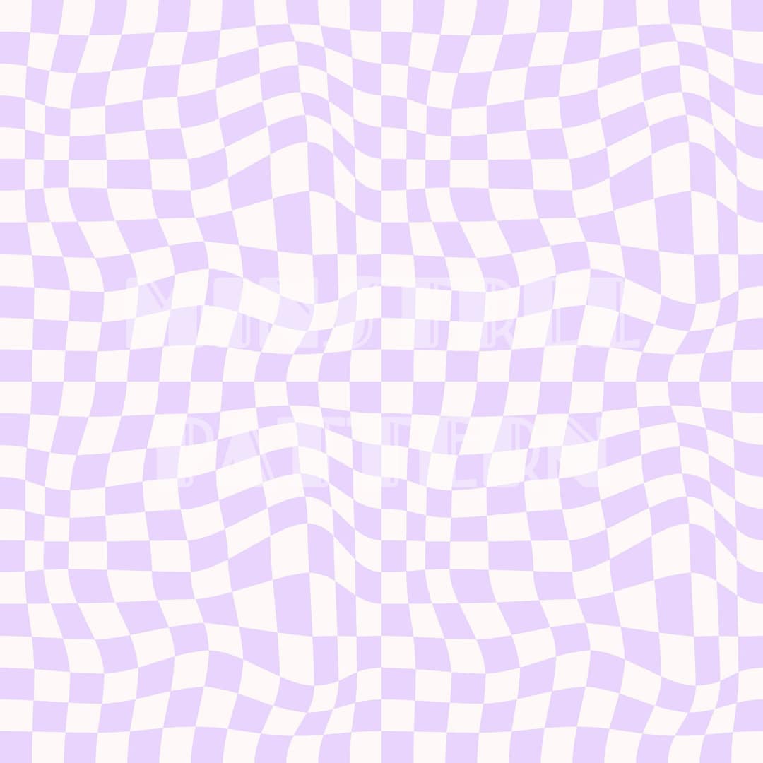 Lilac Wavy Checkered Seamless Pattern Files for Checkered Fabric ...