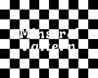 Basic Black and White Checkerboard Seamless Pattern Files for Custom Checkered Fabric Design File