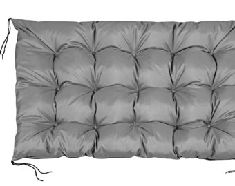 Coussin de jardin imperméable pour banc en palettes Euro, siège de balançoire, attaché avec des ficelles, 120x80cm