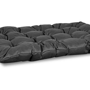 Garden cushion 120x80 cm for Pallet Bench Waterproof Black image 1