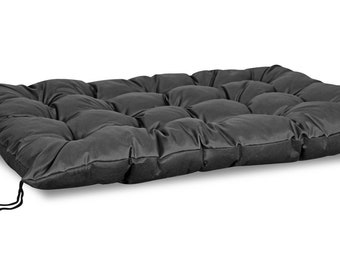 Garden cushion 120x80 cm for Pallet Bench Waterproof Black