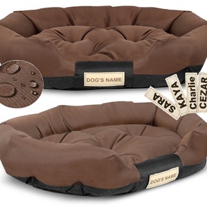 KINGDOG ovales wasserdichtes Hundebett, personalisierte Größen M-XXL, verschiedene Farben Bild 3
