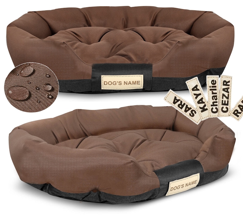 Cama para perros impermeable ovalada KINGDOG Tallas personalizadas M-XXL Varios colores imagen 3