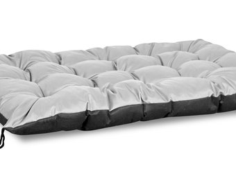 Garden Cushion 120x80 cm for Pallet Bench Waterproof Light Gray
