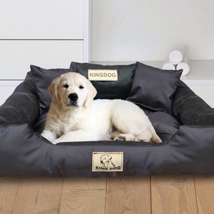 KINGDOG dog bed, BLACK, Waterproof, Personalized, various sizes image 5