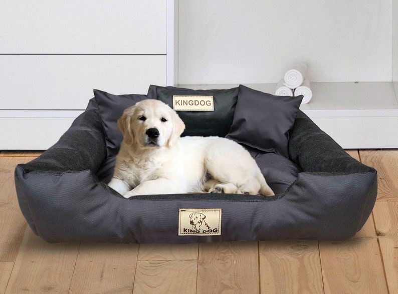 KINGDOG Hundebett, SCHWARZ, wasserdicht, personalisiert, verschiedene Größen Bild 5