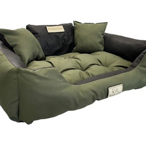 KINGDOG personalized waterproof dog bed, various sizes and colors Green