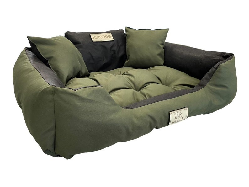 KINGDOG personalized waterproof dog bed, various sizes and colors Green