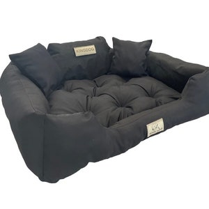 KINGDOG hondenbed, ZWART, Waterdicht, Gepersonaliseerd, verschillende maten afbeelding 2