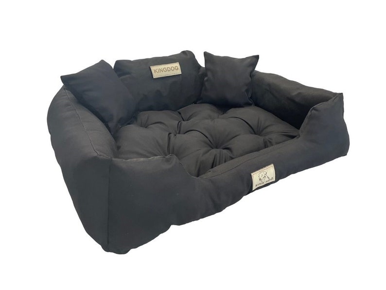 KINGDOG hondenbed, ZWART, Waterdicht, Gepersonaliseerd, verschillende maten afbeelding 2