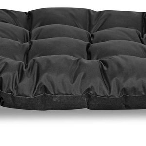 Garden cushion 120x80 cm for Pallet Bench Waterproof Black image 2