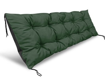 Garden cushion 120x40 cm for Pallet Bench Waterproof Green