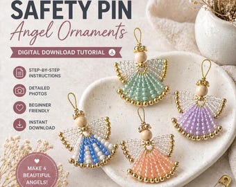 Beaded Angel Ornament Pattern Guide  PDF Download Tutorial Easy DIY Beginner Friendly Step by Step  Bead Guide