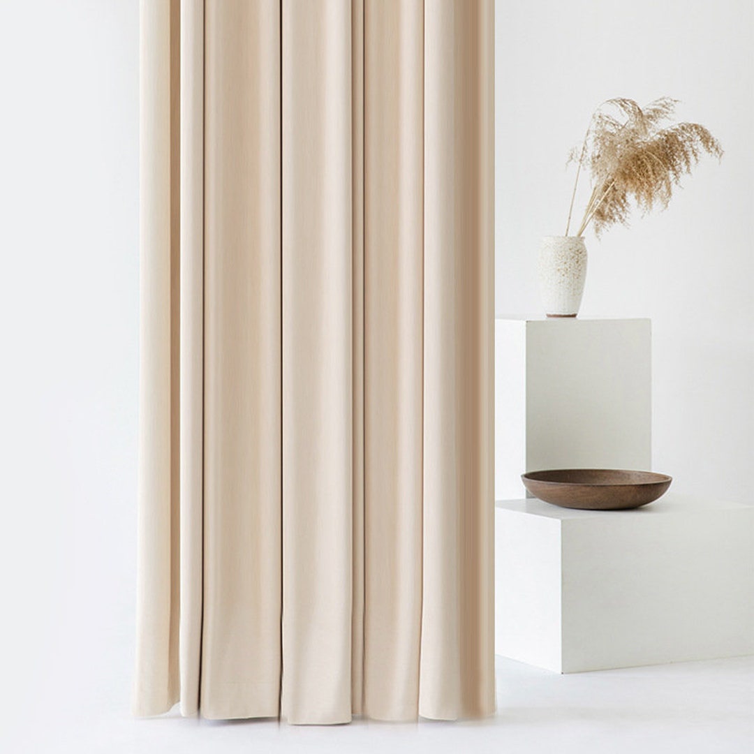 Cream Velvet Curtains Home Decor Cutains Custom Curtains Etsy