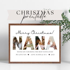 Regalo di Natale, regalo di Natale per la nonna, regalo stampabile per la nonna, regalo per la nonna, regalo per la nonna dai nipoti, regalo di Natale per la nonna