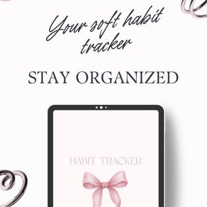 Your Soft Habit Tracker, Minimal Habit Tracker Planner, Digital Download Printable