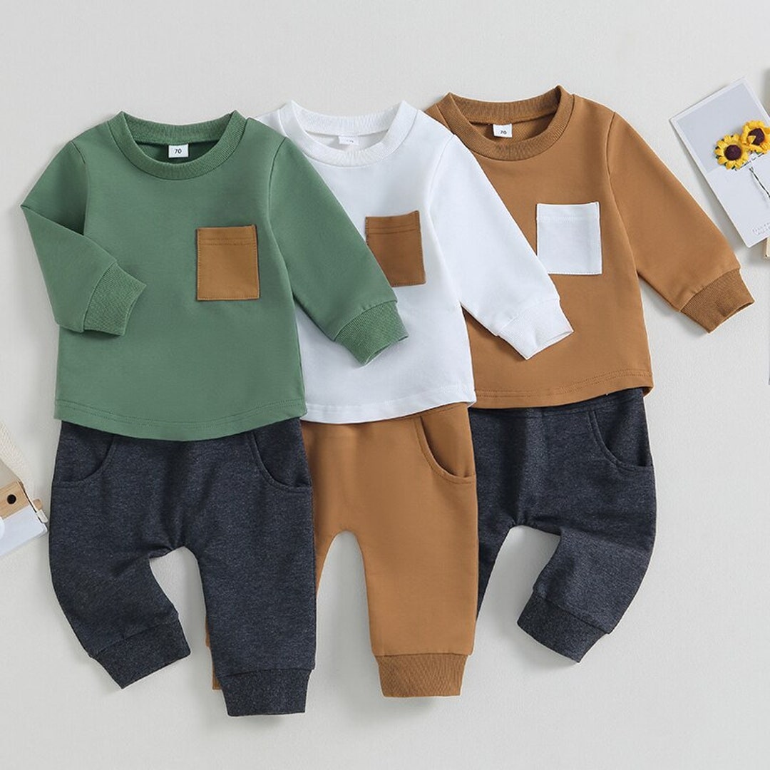 Toddler Boys Fall Casual Outfit Toddler Boys Pants Sets - Etsy