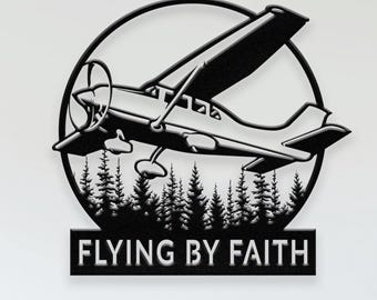 Personalized Airplane Name Sign, Custom Aircraft Name Sign, Hangar Sign, Pilot Name Sign, RC Plane Sign, Airforce Wall Art，Aviation Gift