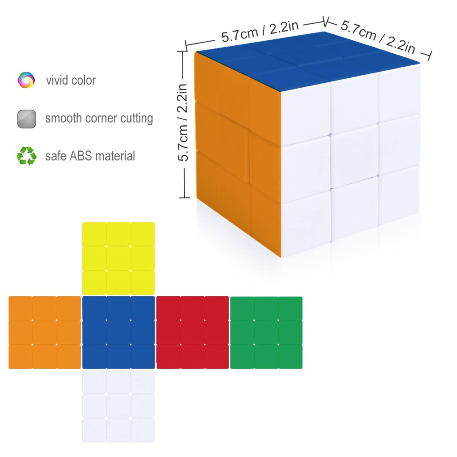 Custom Rubik's Cube With Colors,personalized Colors Rubik's Cube, Multi