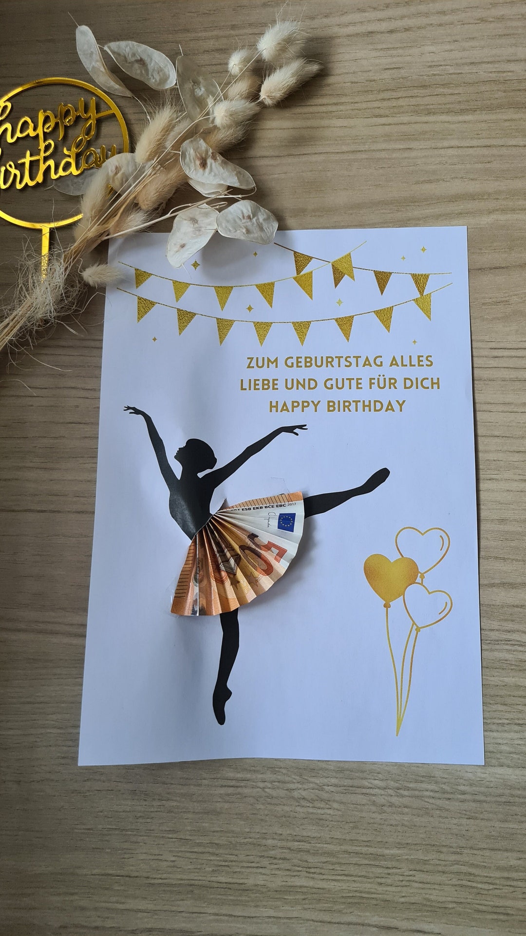 Gutschein zum Ausdrucken Geburtstag Teens Geldgeschenk Minimalist Etsy.de