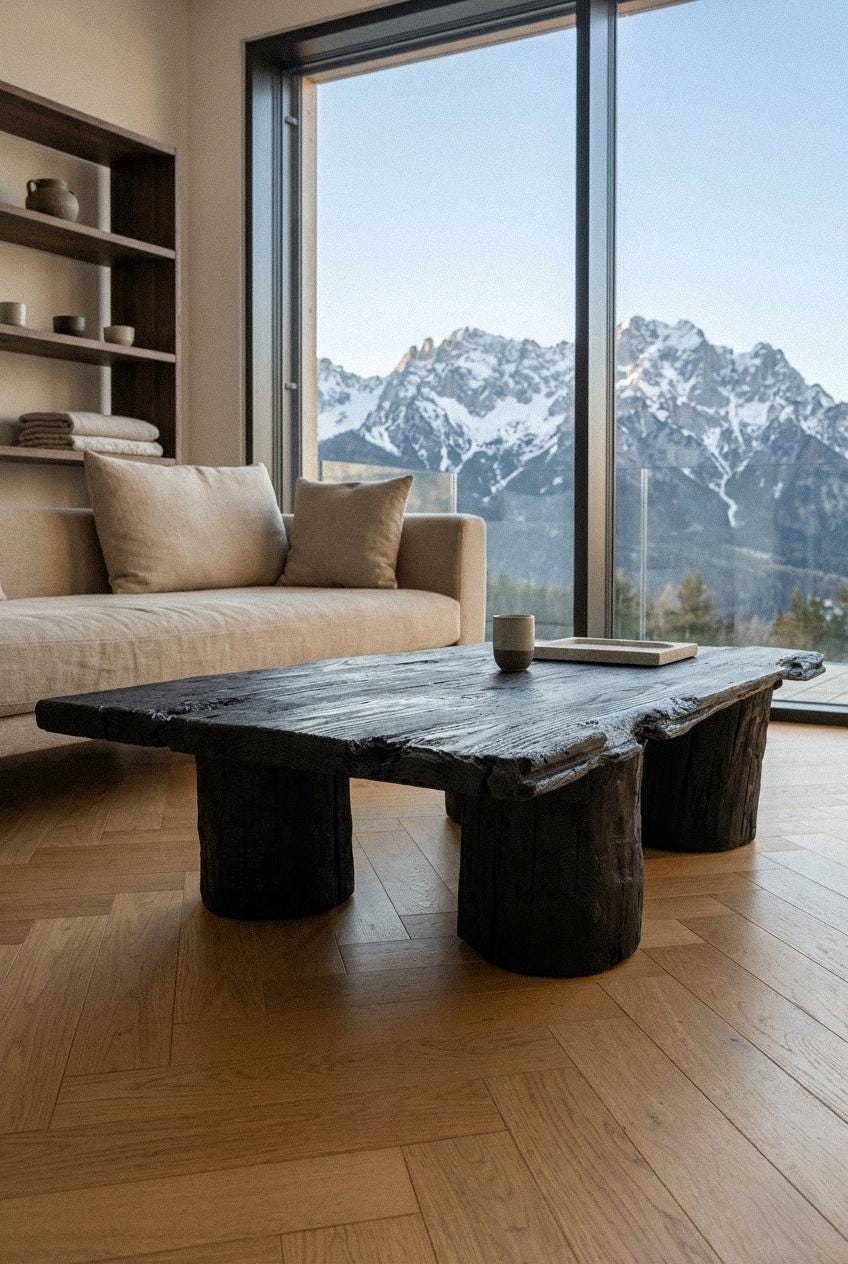 Shou Sugi Ban Bench | Japanese Yakisugi Pine | Handmade Custom