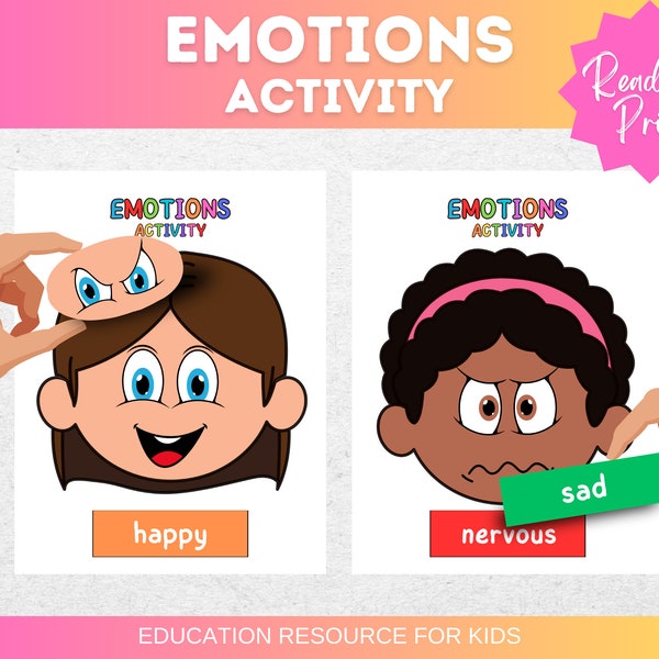 Emotions Activity For Kids Emotions Activity For Preschoolers Identifying Emotions Activity For Kindergarten Emotions Activity Worksheets