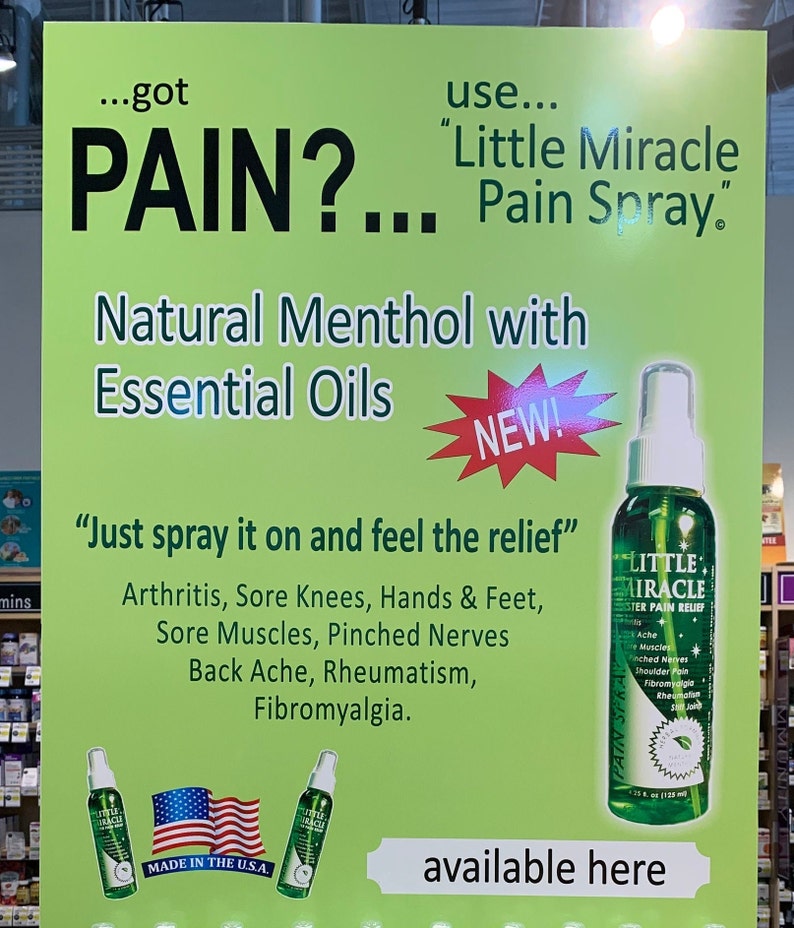 Little Miracle Pain Spray Faster Pain Relief Etsy