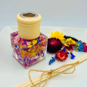 Dried Flower Reed Diffusers Square Bottle- 1.7oz