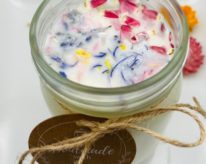 Dried Flower Scented Soy Candles