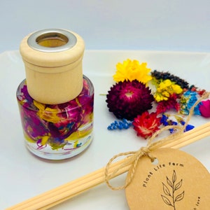 Dried Flower Reed Diffusers Round Bottle-1.7oz