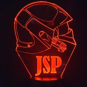 3D lamp - Pattern HELMET FIREFIGHTER JSP (young firefighters) - 7 colors